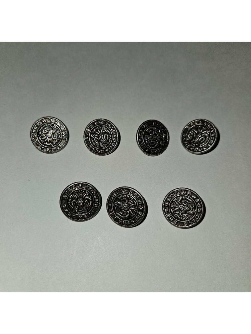 7 Buttons Lot Spes Nostra Es Devs Eagle God Is Our Hope (0.75" diameter)